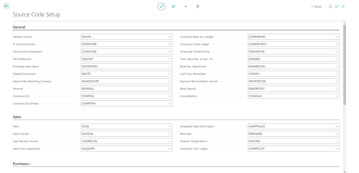 Screenshot of the Source Code Setup
page.